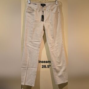 Talbots 2P Bootcut Cream Colored Jeans NWT
